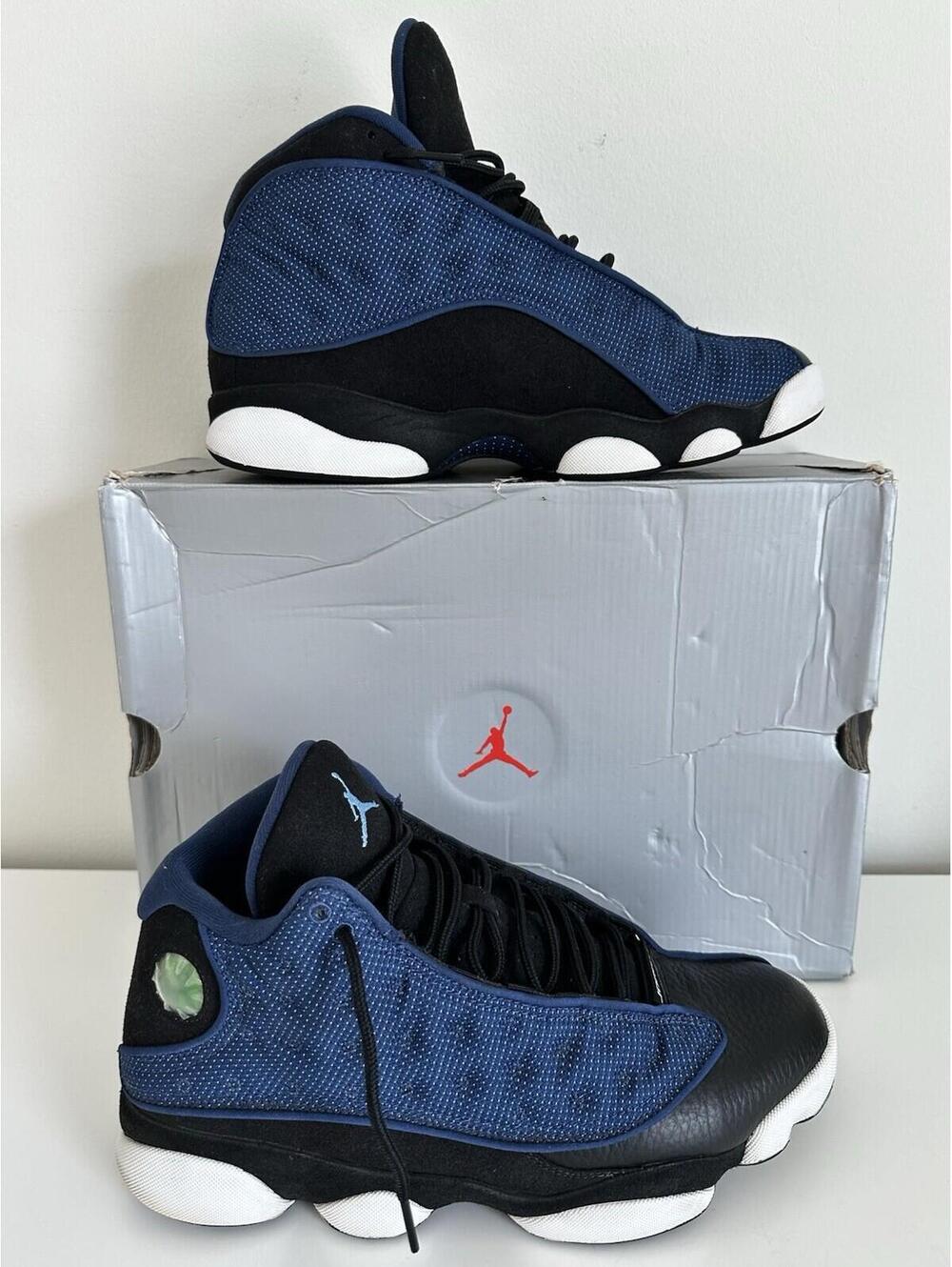 Air Jordan 13 Retro Men’s Navy/University Blue-Black Sneakers Sz 9.5 DJ5982-400